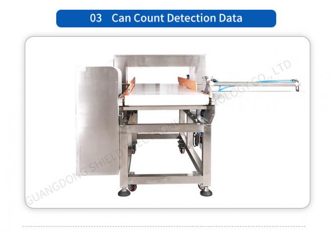 Máquina barata del detector de metales de la banda transportadora del precio para la comida con rechazo automático del empujador