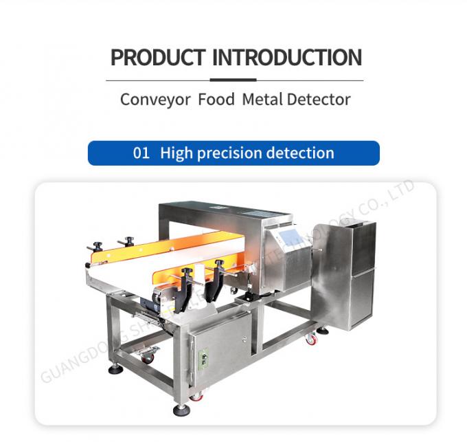 Máquina barata del detector de metales de la banda transportadora del precio para la comida con rechazo automático del empujador