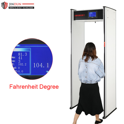 High Sensitivity Door Metal Detector Body Temperature Scanner