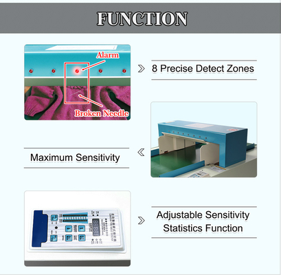 China Needle Detector Machine For Broken Needle Textile Handbag Garment